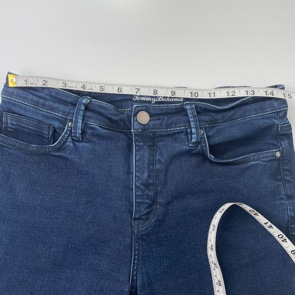 Tommy Bahama Jeans 8x28 Womens Tommy Bahama Jeans 29x27 Dark Wash Straight Ankle - Picture 7 of 11